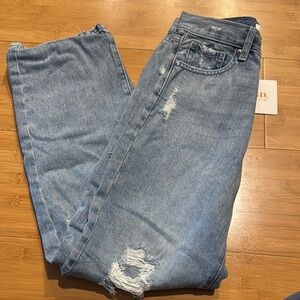 Light Denim High Rise Dad Jean